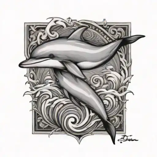 dolphin tattoo design idea