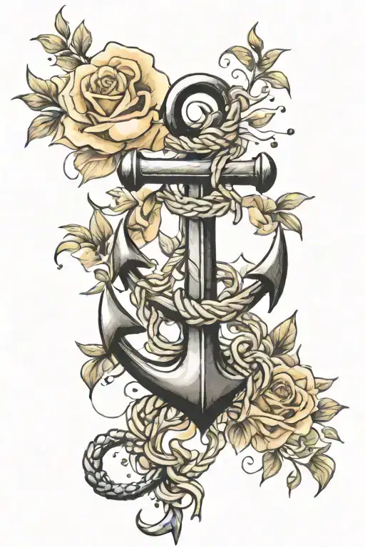 anchor tattoo design idea
