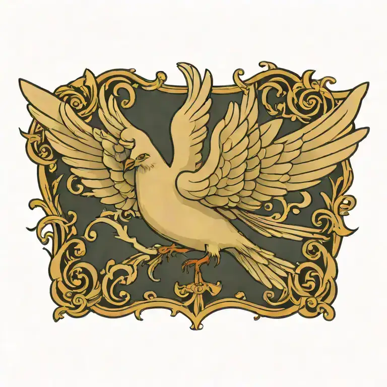 dove tattoo design idea