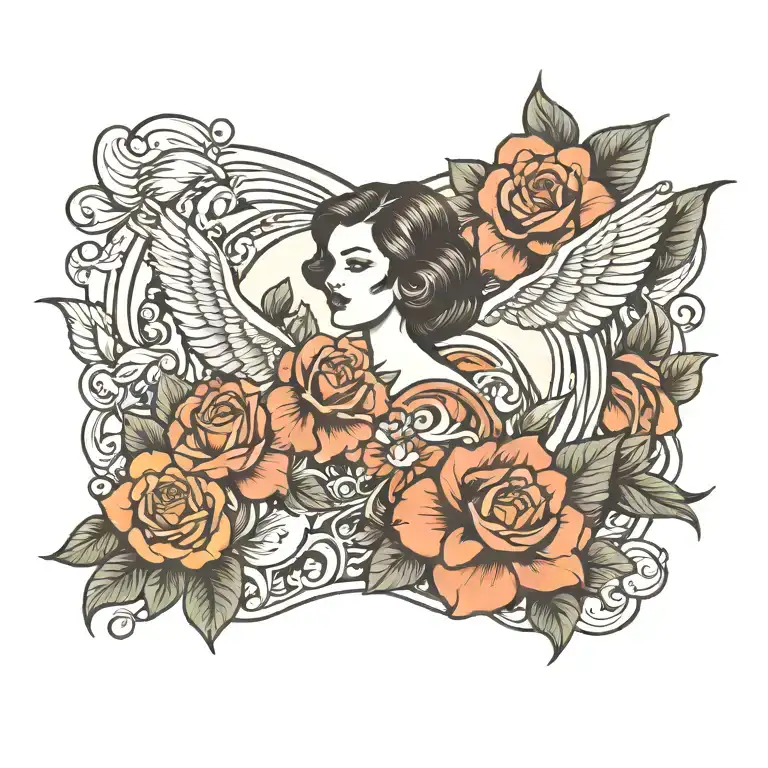 female tattoo design idea