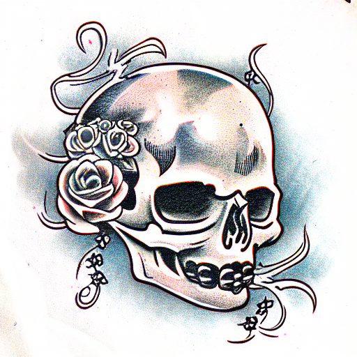 Premium Vector  Skull head in traditional tattoo style