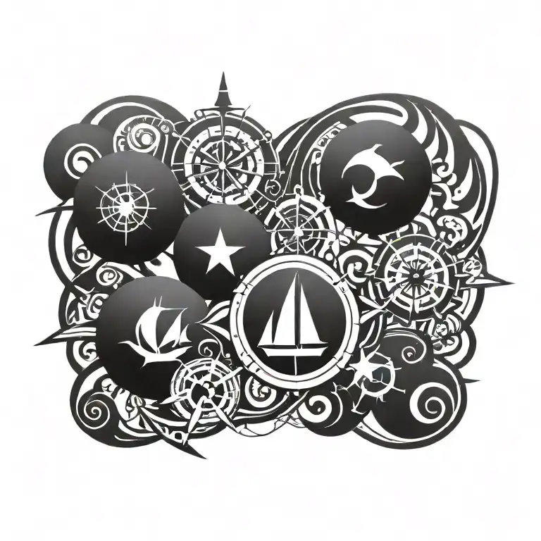nautical tattoo design idea