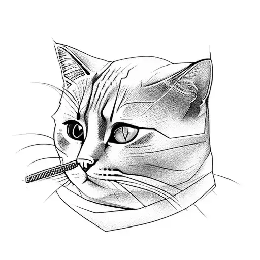 Cat, Computer, Software, Hacker, Programming, Code tattoo design idea