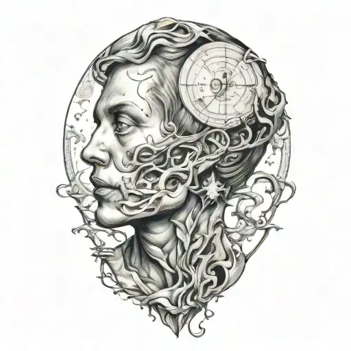 collarbone tattoo design idea