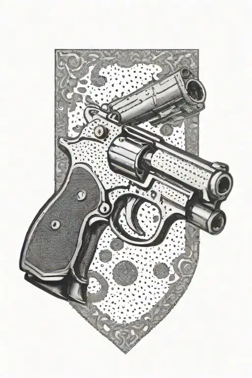 gun tattoo design idea