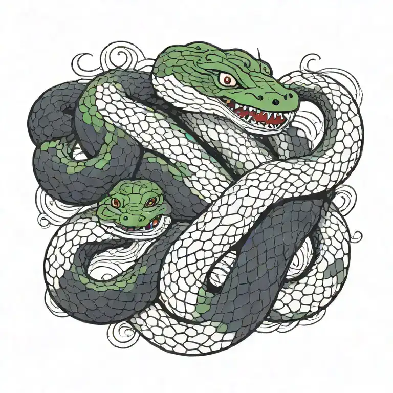 snake tattoo design idea