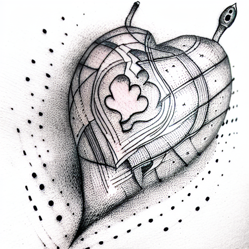 Heart tattoo design idea