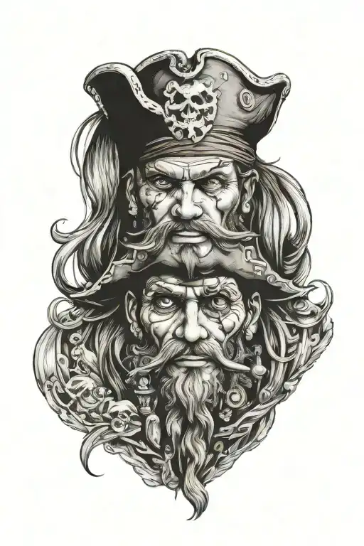 pirate tattoo design idea