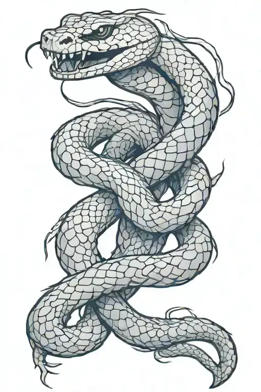 snake tattoo design idea