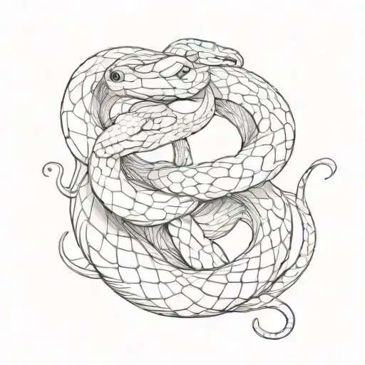 snake tattoo design idea