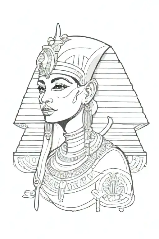 egyptian tattoo design idea