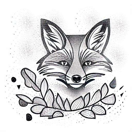 Fox tattoo design idea