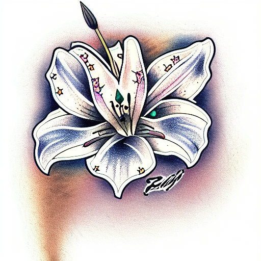 Lily tattoo design idea