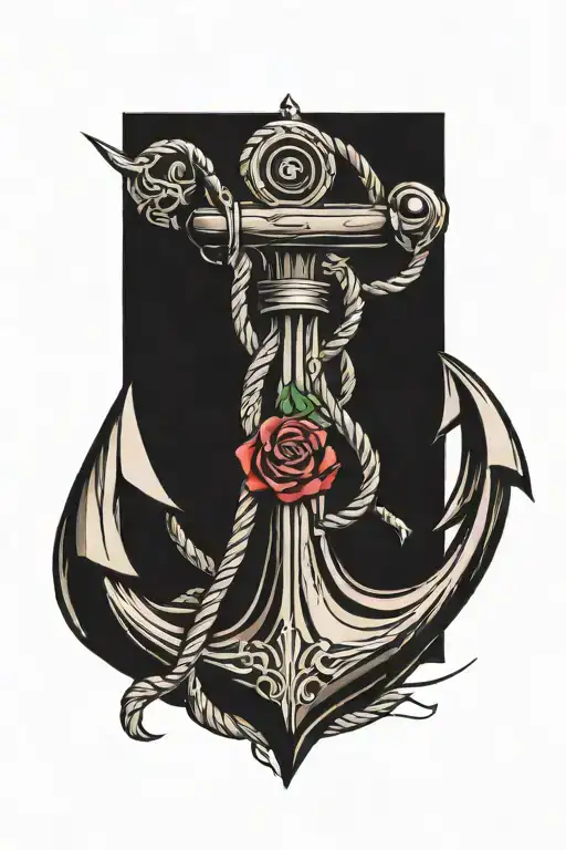 anchor tattoo design idea