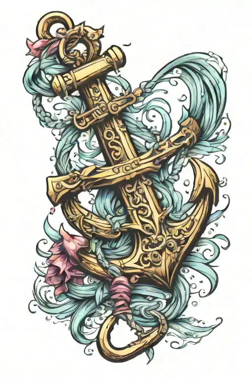 anchor tattoo design idea