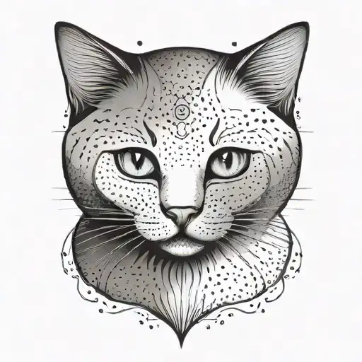 cat tattoo design idea