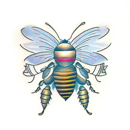 30 Traditional Bee Tattoos