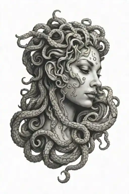 medusa tattoo design idea