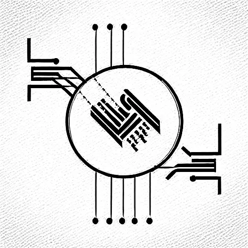 electronic circuit, microchip, wiring, cpu, gpu tattoo design idea