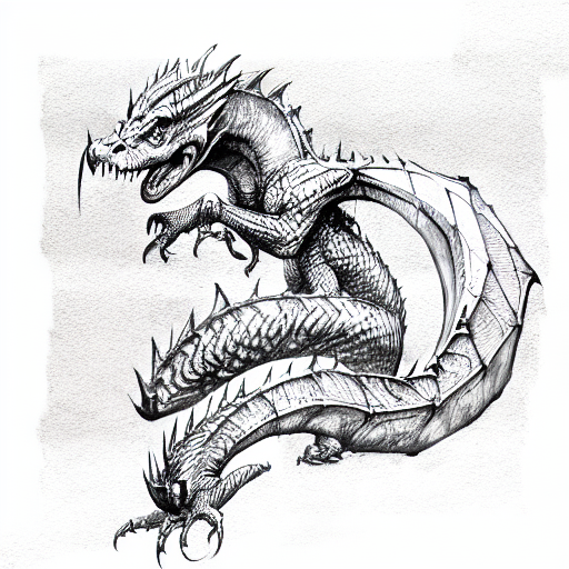 Draco from Dragonheart tattoo design idea