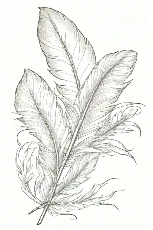 feather tattoo design idea