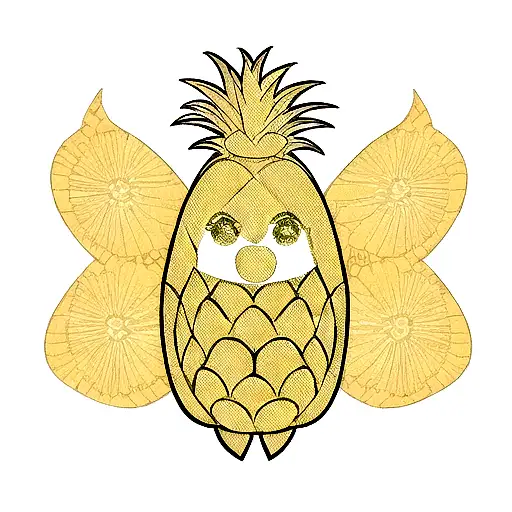 Pineapple tattoo design idea