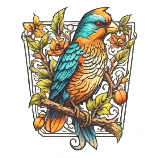 bird tattoo design idea