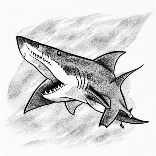 Shark tattoo design idea