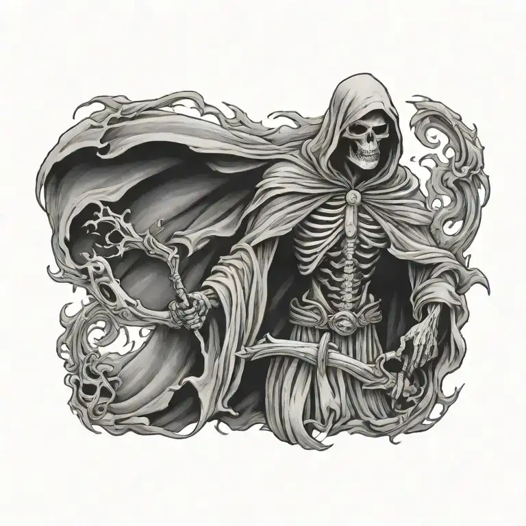grim-reaper tattoo design idea