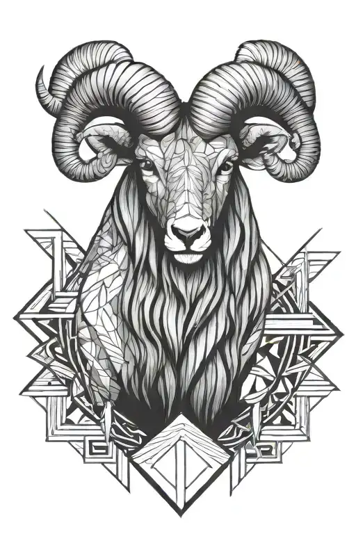 aries tattoo design idea