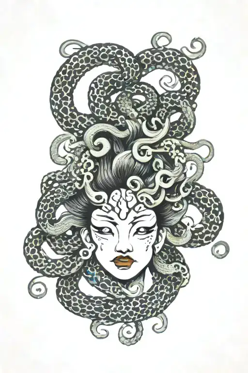 medusa tattoo design idea
