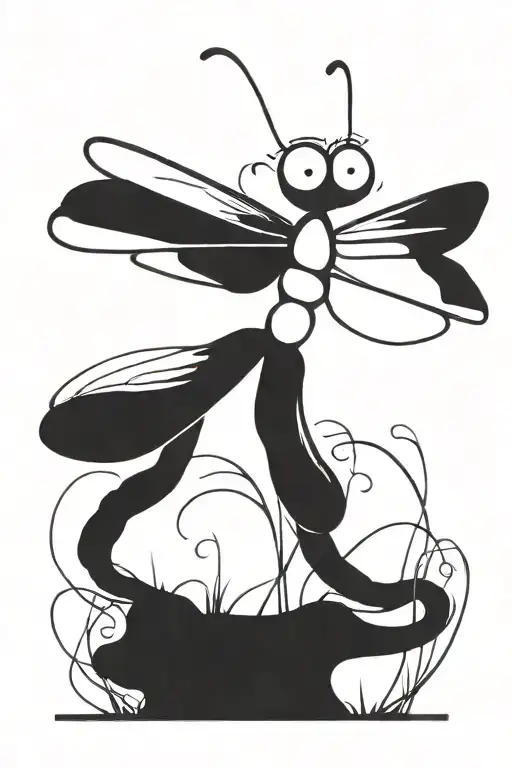 dragonfly tattoo design idea