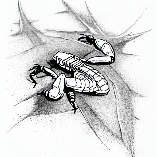 Black and white pencil drawing of a Scorpion Art Board Print for Sale by  PencilArt  Redbubble