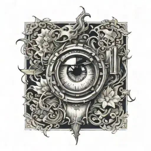 blackout tattoo design idea