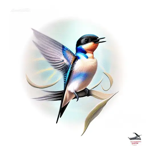 Swallow Bird tattoo design idea