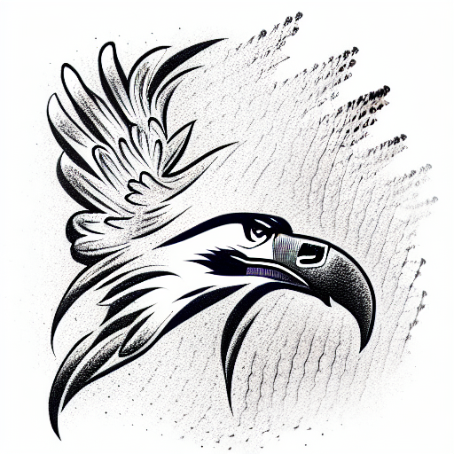 new school eagle tattoo