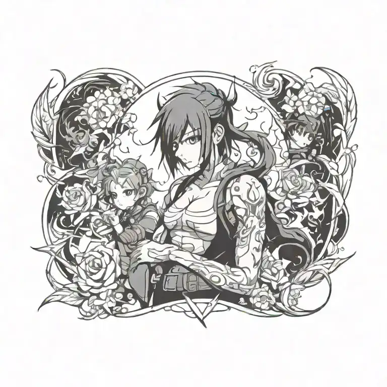 blackout tattoo design idea