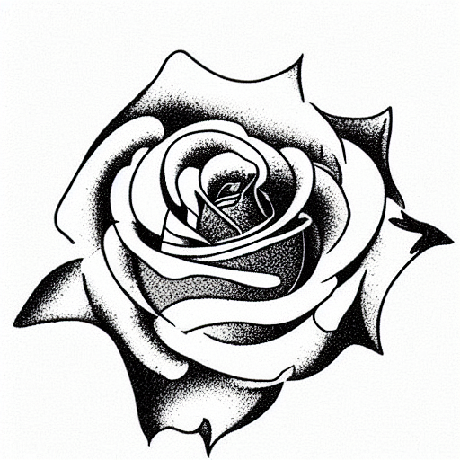 Rose tattoo design idea