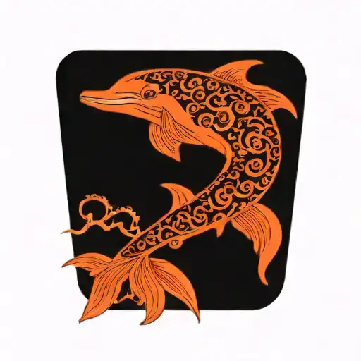 dolphin tattoo design idea