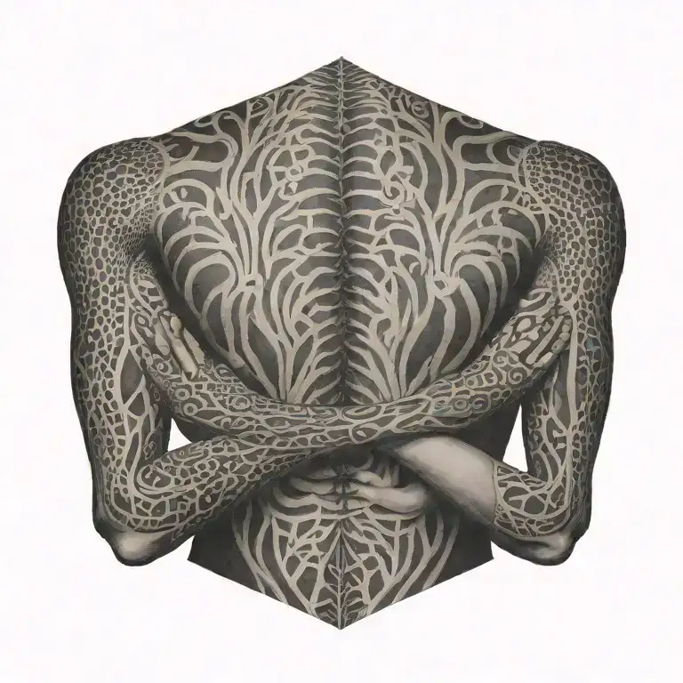 spinal tattoo design idea