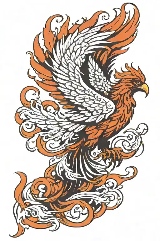 phoenix tattoo design idea