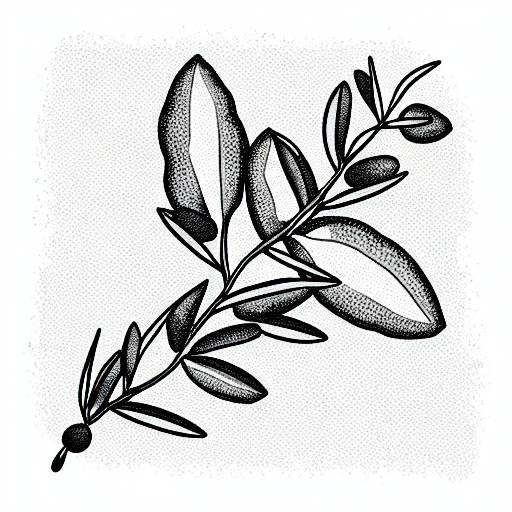 Olive Branch tattoo design idea
