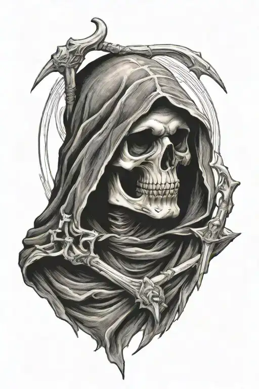 grim-reaper tattoo design idea