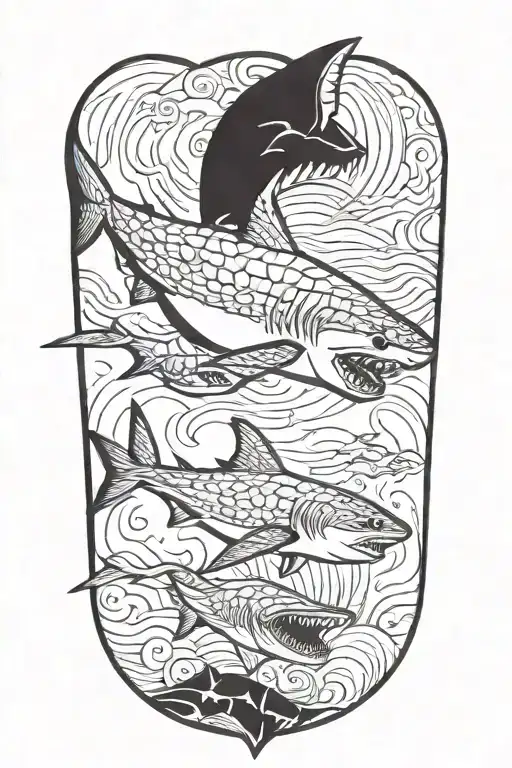 shark tattoo design idea