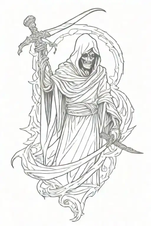 grim-reaper tattoo design idea