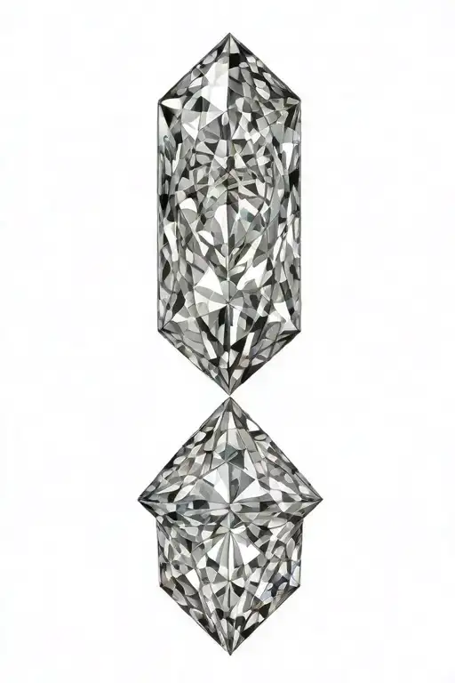 diamond tattoo design idea