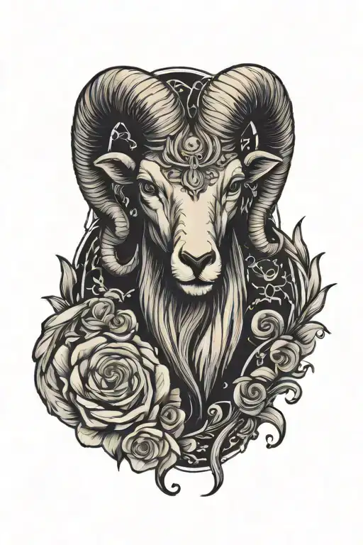aries tattoo design idea