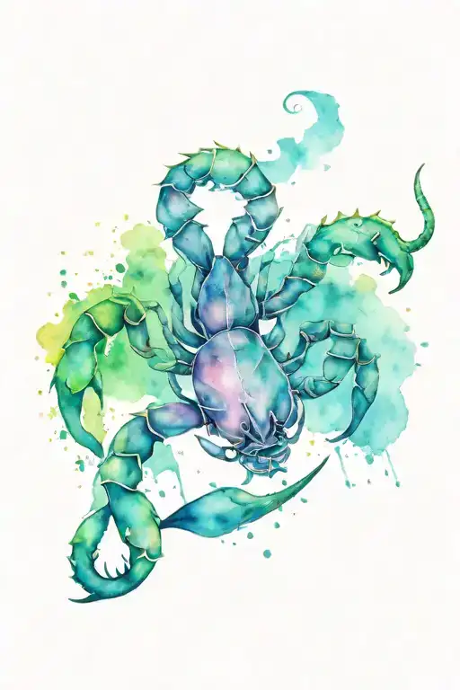 scorpio tattoo design idea