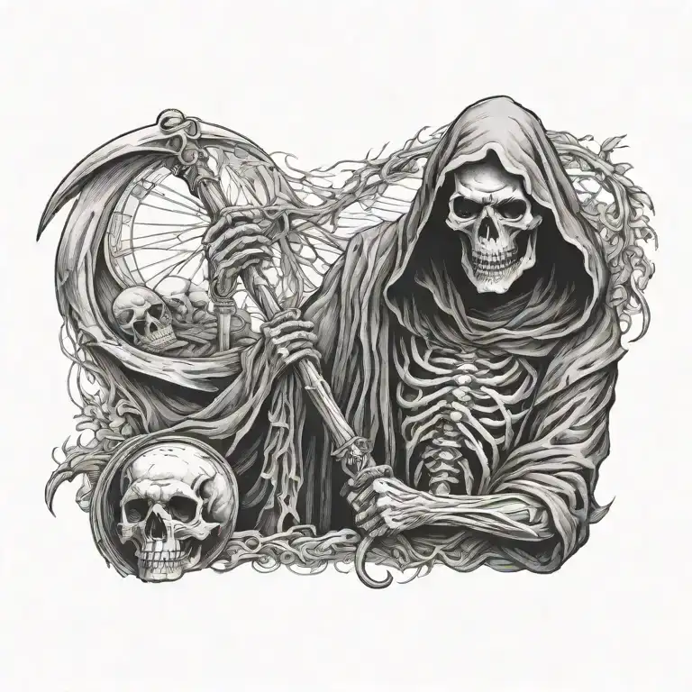 grim-reaper tattoo design idea