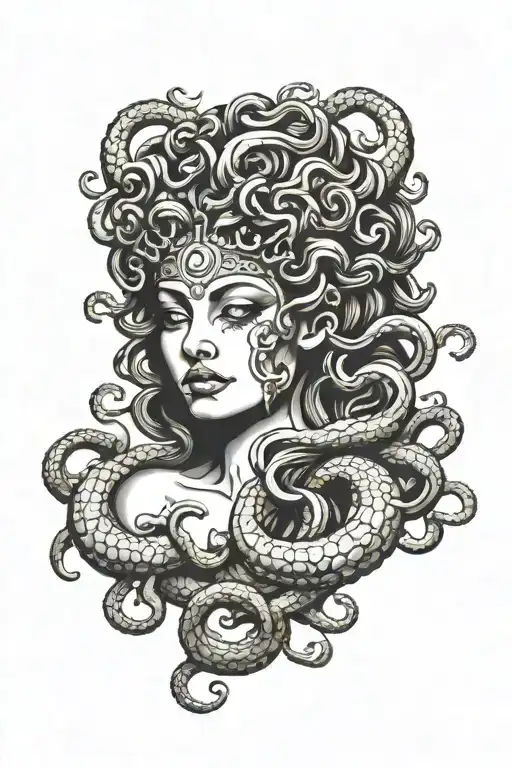 medusa tattoo design idea